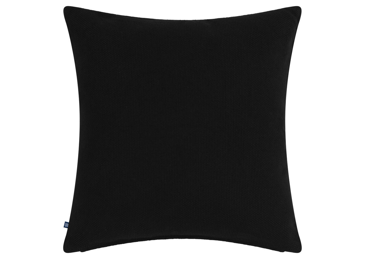 Coussin en coton Flo 20x20 noir/ivoire