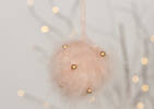 Ornement boule Winnie rose