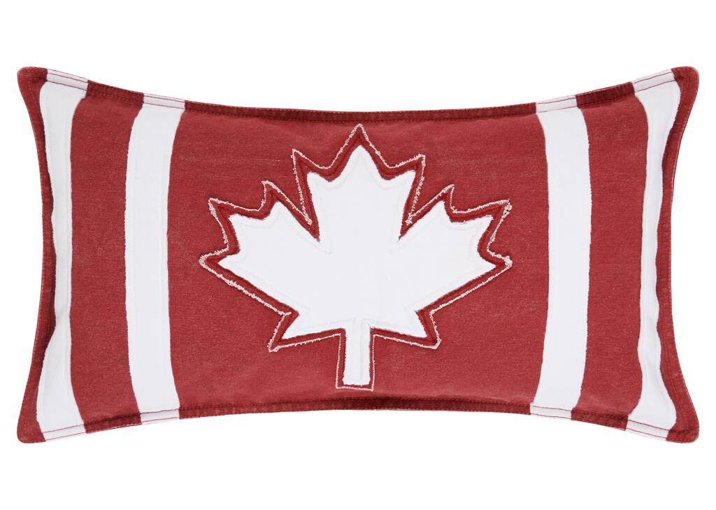 Varsity Canada Flag Toss 12x22 Red/Wh