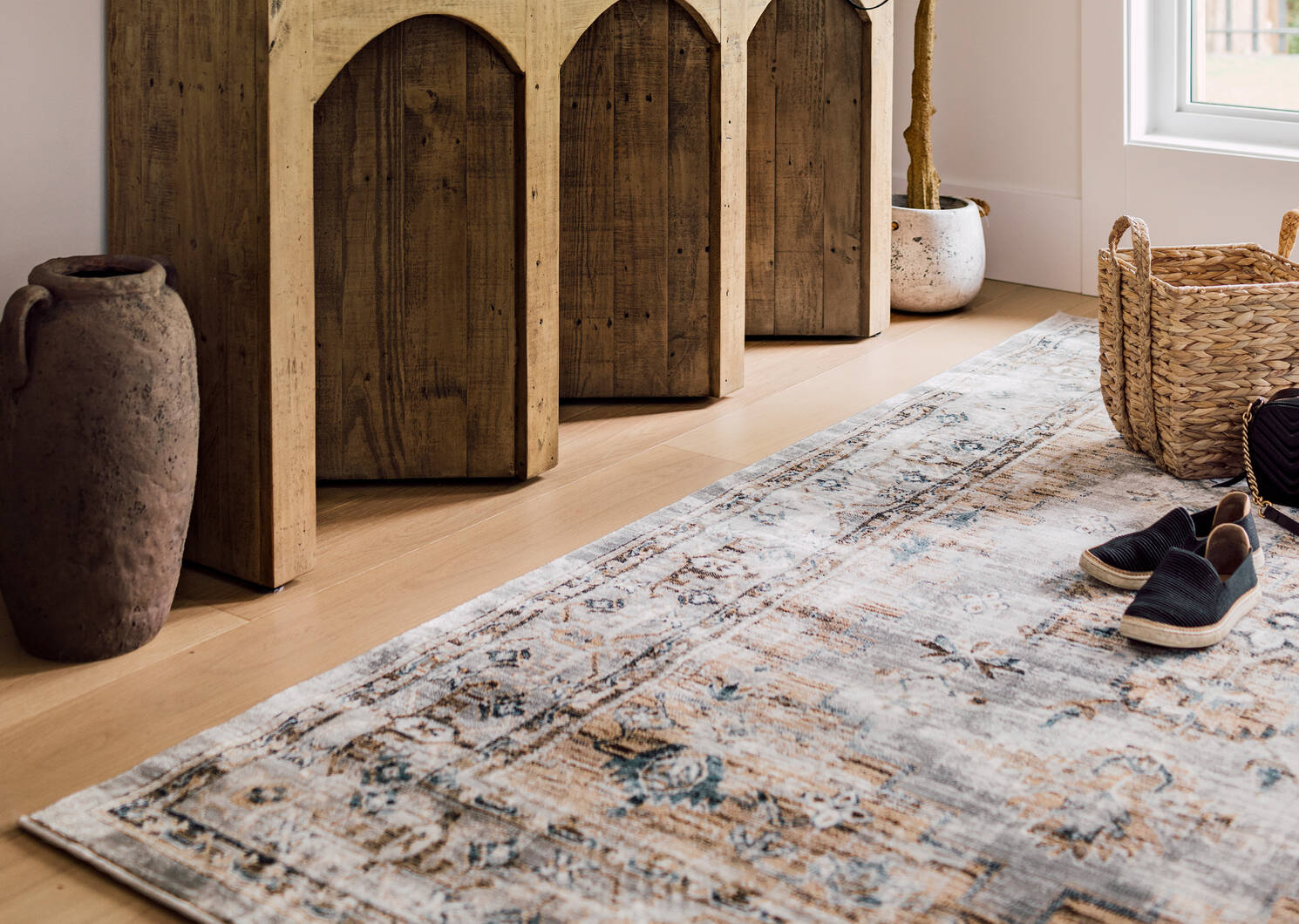 Yasmin Rug 91x126 Umber/Blue