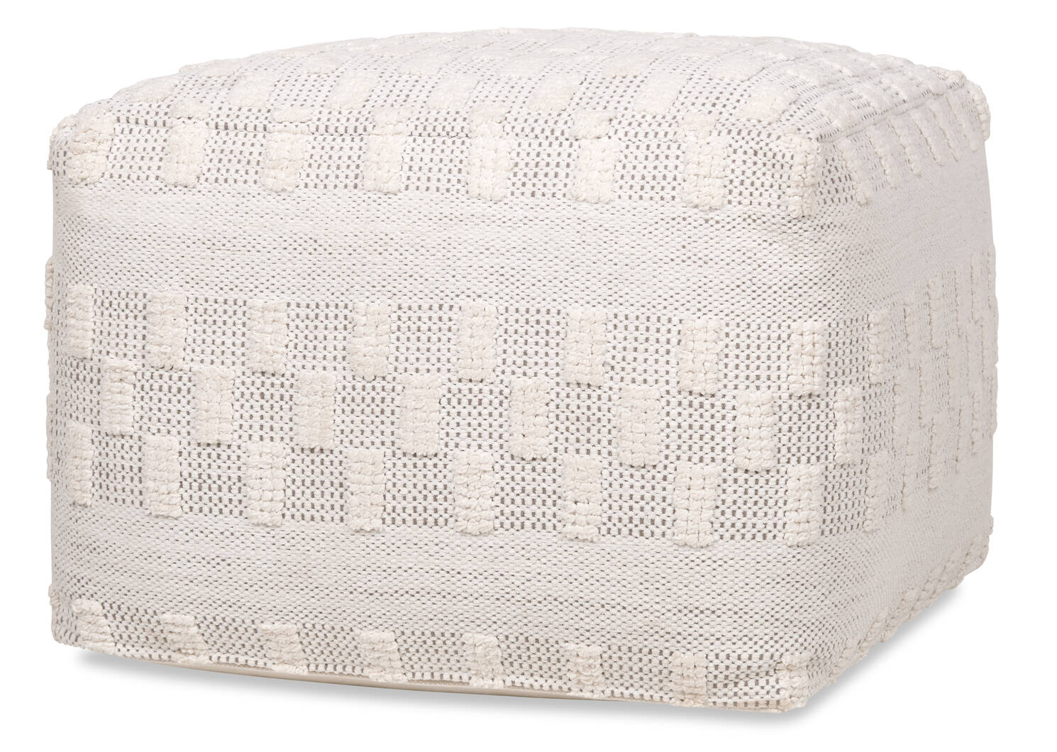 Adrian Pouf Natural/Grey