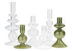 Bobbi Candle Holders Clear