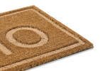 Paillasson en relief Hello naturel