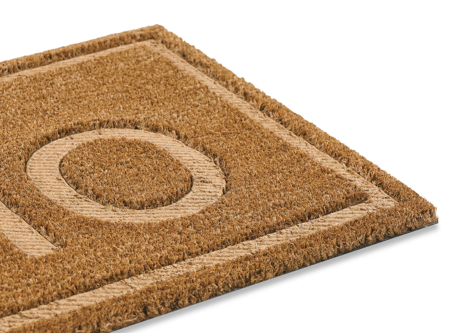 Paillasson en relief Hello naturel