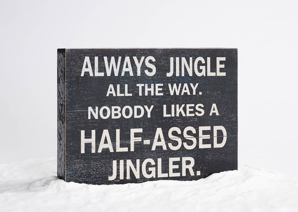 Bloc écriteau Half Assed Jingler