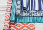 Miami Outdoor Rug 48X72 Stripe Indigo