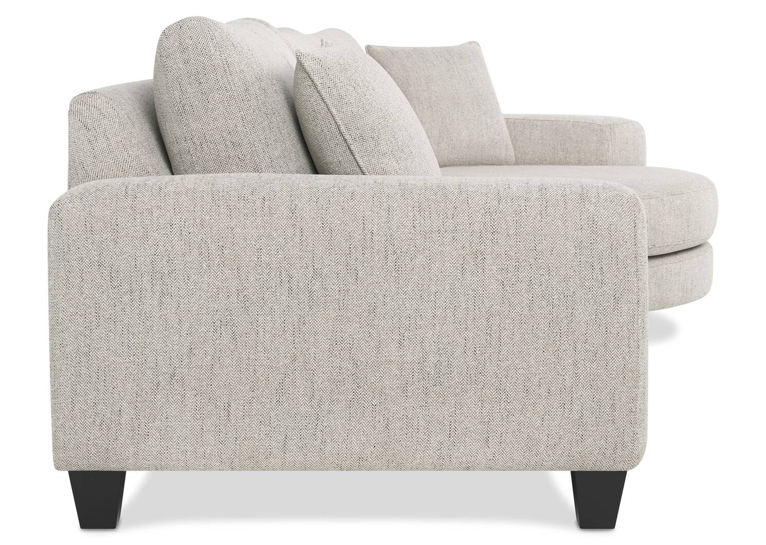 Bronx Round Chaise RCF -Fairfax Almond