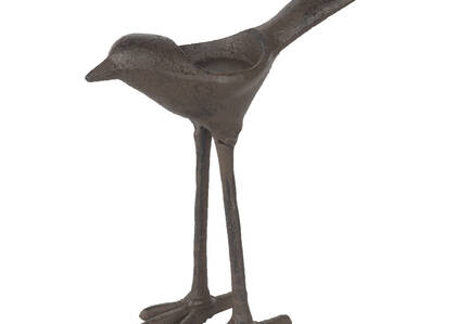 Grand porte-lumignon oiseau en fer