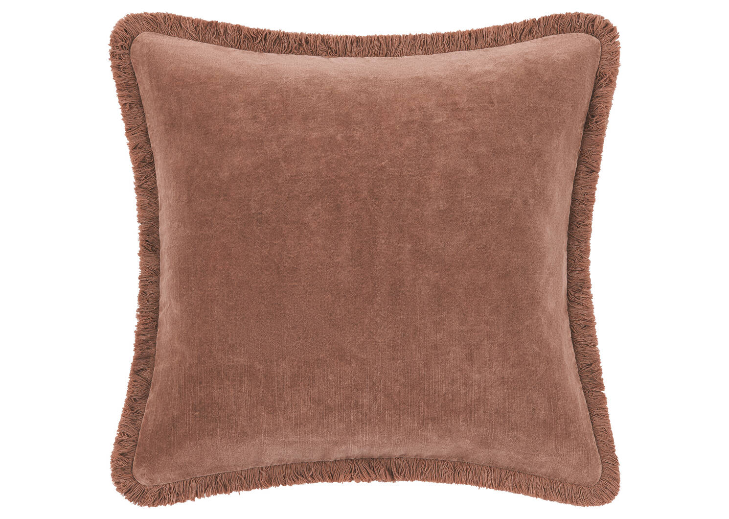 Coussin en velours Aline 20x20 tamarin