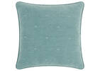 Hartmann Velvet Pillow 20x20 Stone Bl