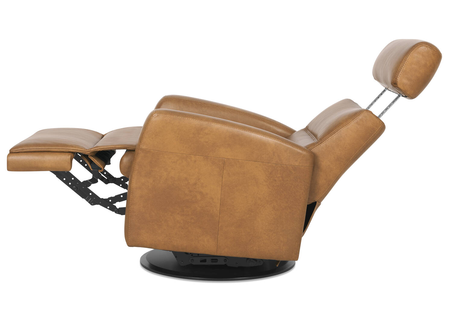 Jasper Leather Recliner -Sol Amber