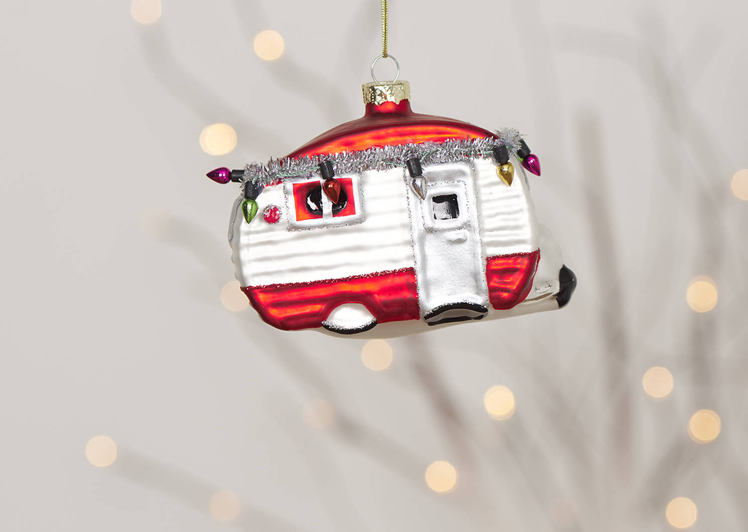 Holiday Camper Ornament Red