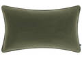 Coussin en velours Daria 14x24 boisé