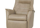 Paramount Leather Recliner -Sol Dove
