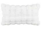 Zoey Faux Fur Pillow 14x24 White