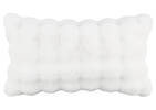 Zoey Faux Fur Pillow 14x24 White