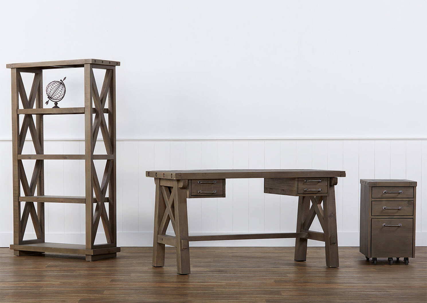 Ironside Desk -Rustic Grey