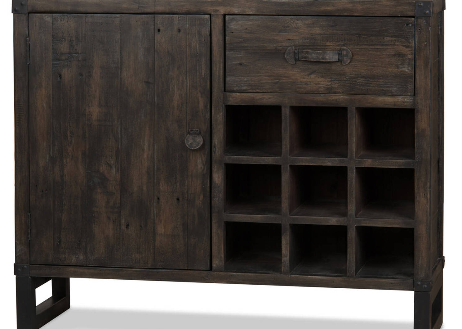 Rustique Wine Cabinet -Bark Brown