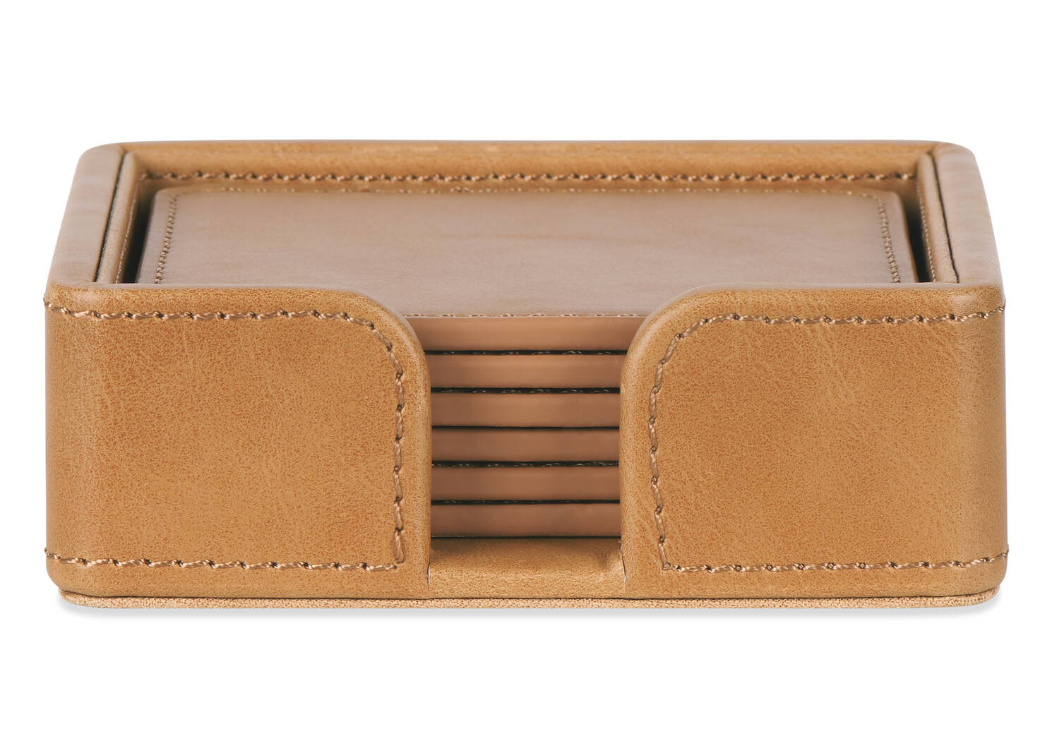 Ensemble de sous-verres Riva brun clair