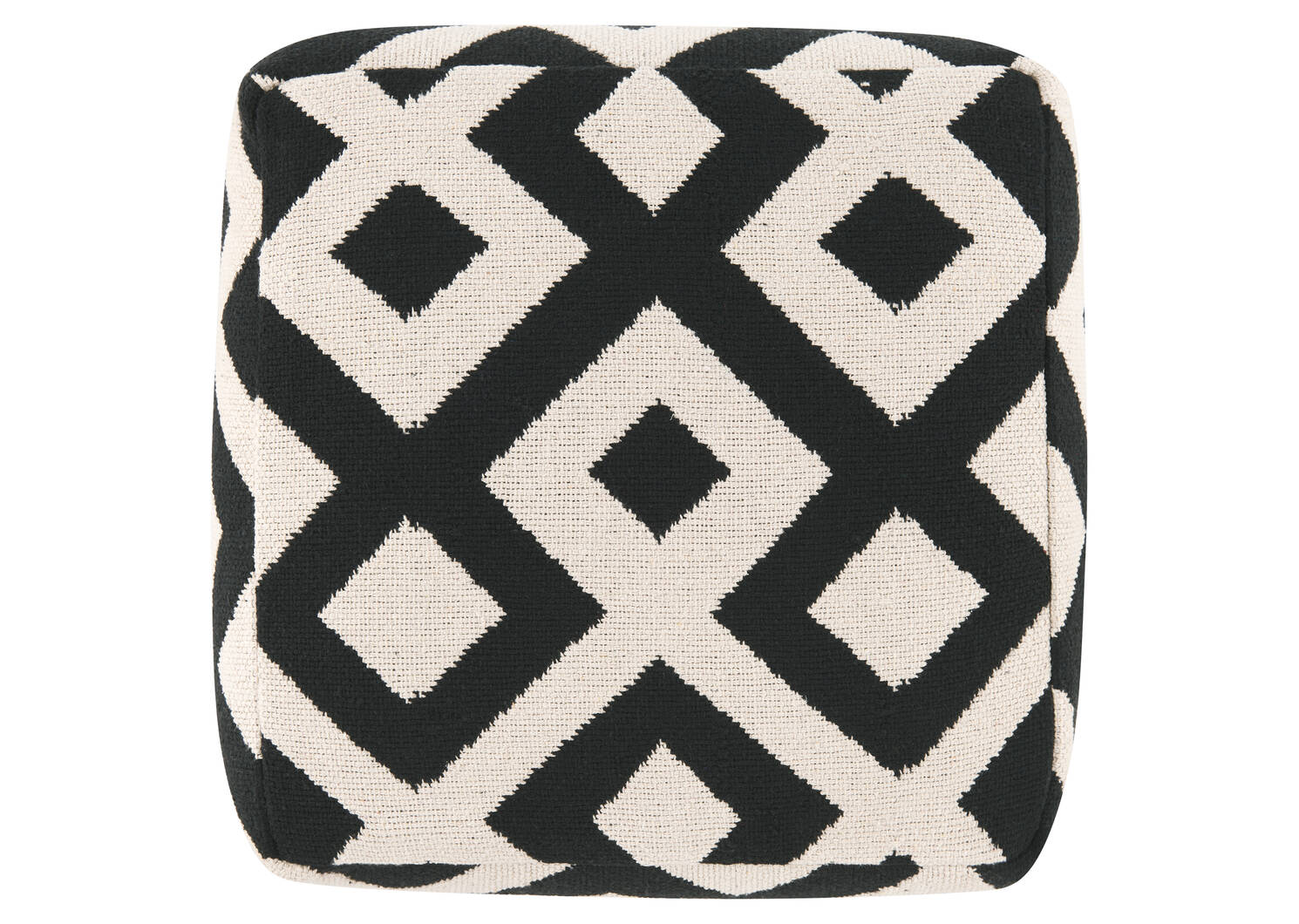 Devyn Pouf Natural/Black