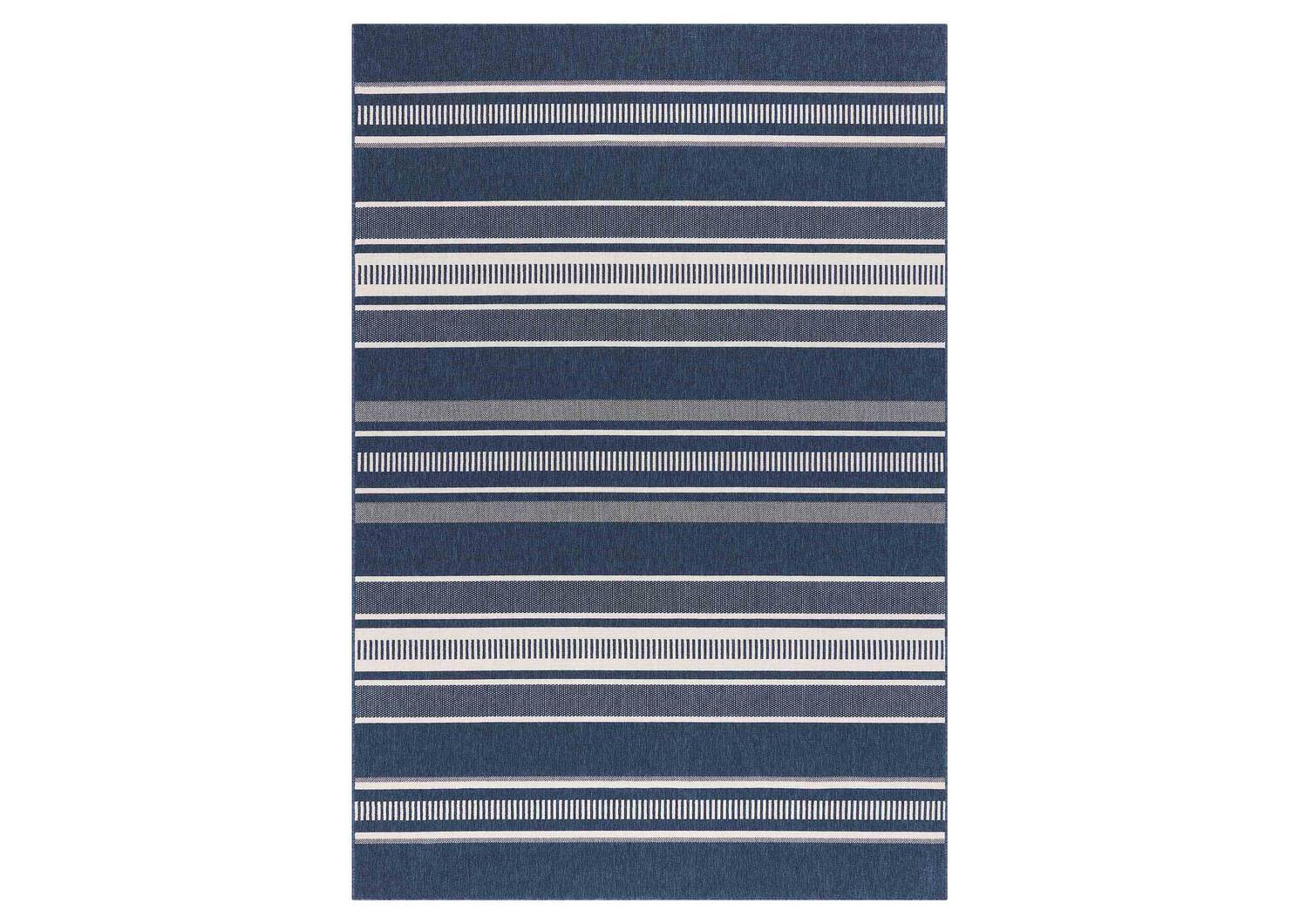 Matira Rug - Stripe Atlantic/Ivory
