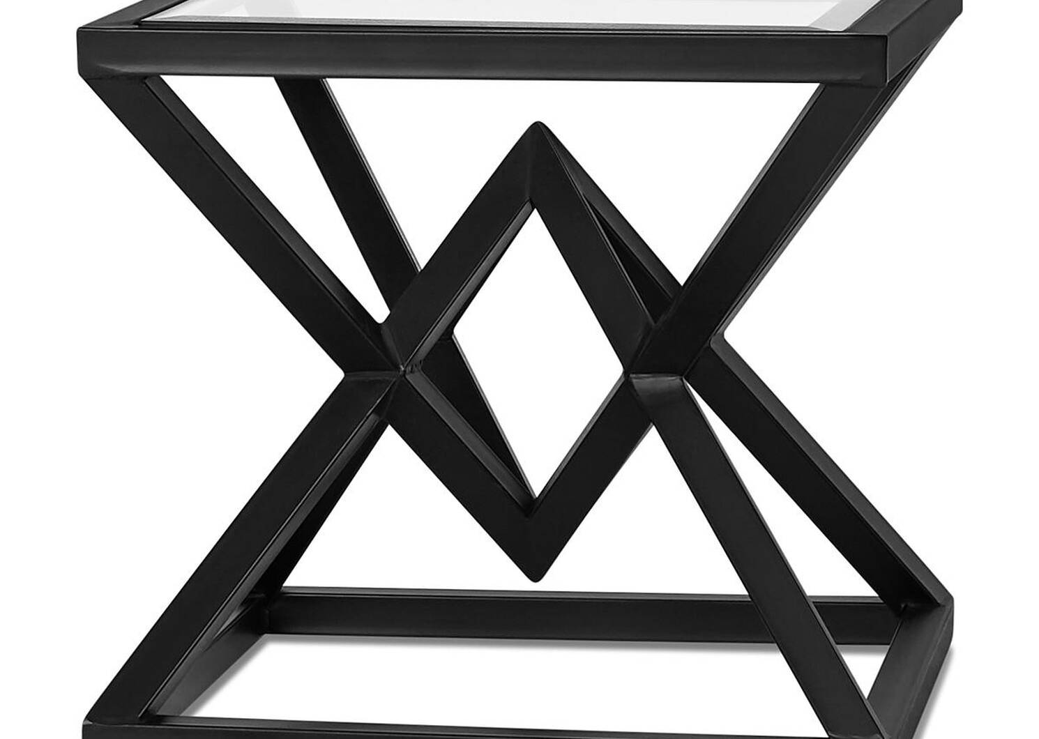 Pyramid Side Table -Glass