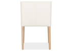Marciona Lthr Dining Chair -Forega Wht