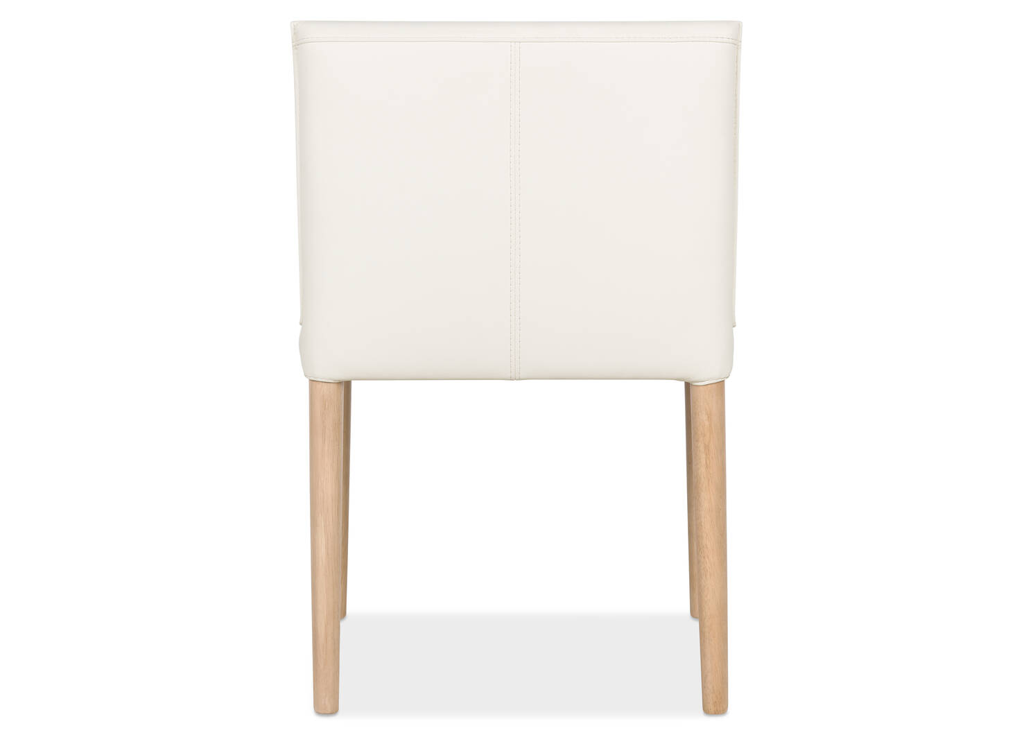 Marciona Lthr Dining Chair -Forega Wht