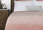 Cosmo Velvet Bedspread Ballet Pink