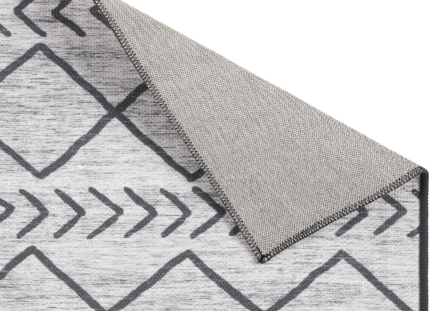 Capri Outdoor Rugs - Grey/Black
