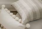 Colwick Linen Pillow 20x20 Sand/Ivory