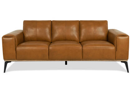 Alton Leather Sofa -Mira Cognac