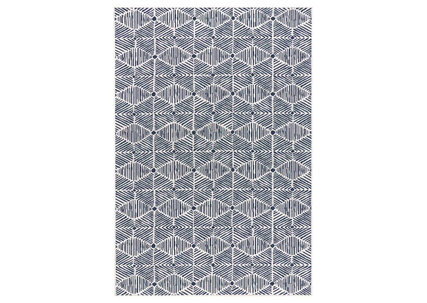 Tapis losanges Matira - Atl/ivoire