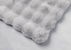 Zoey Faux Fur Throw Light Grey