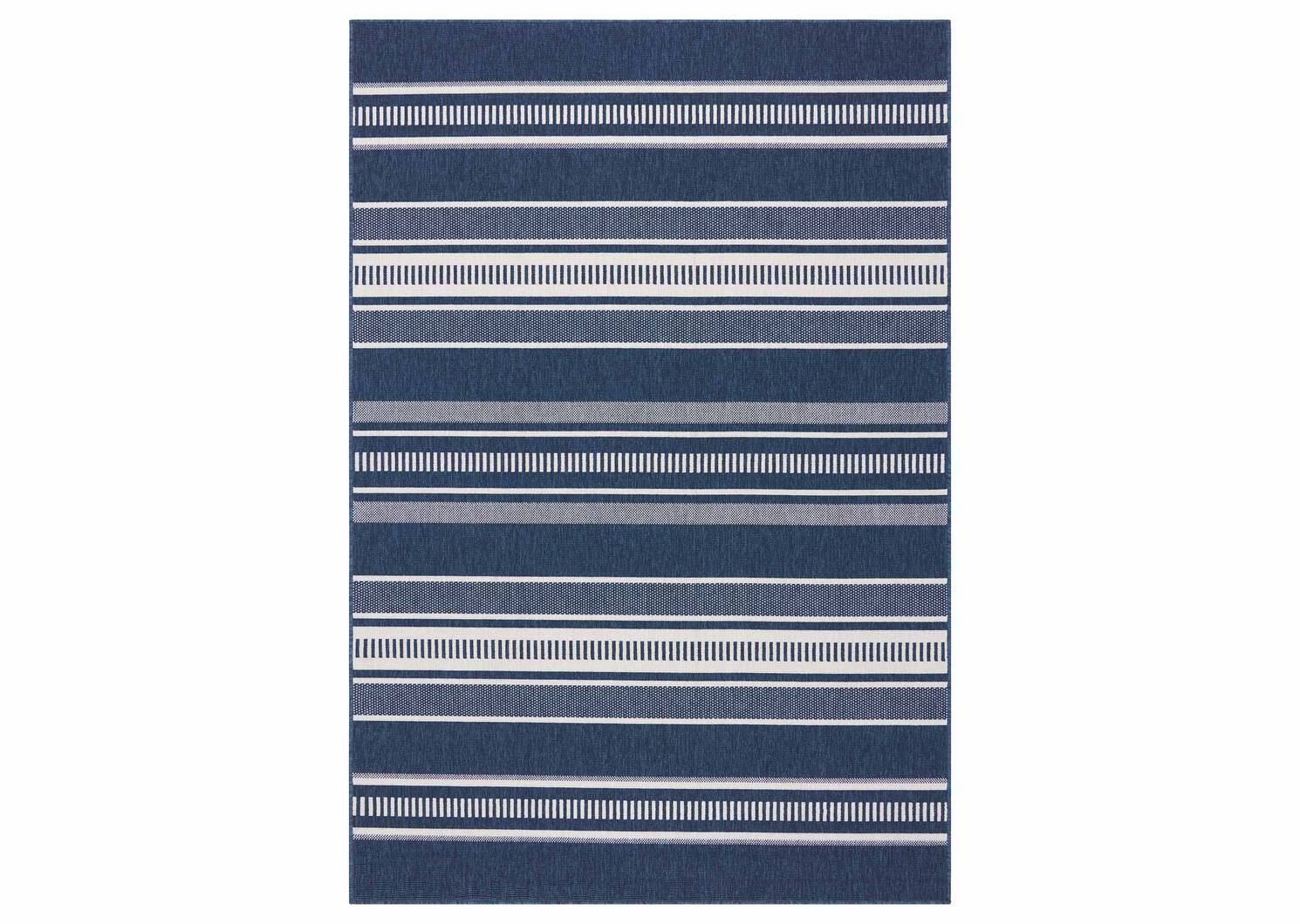 Matira Rug - Stripe Atlantic/Ivory