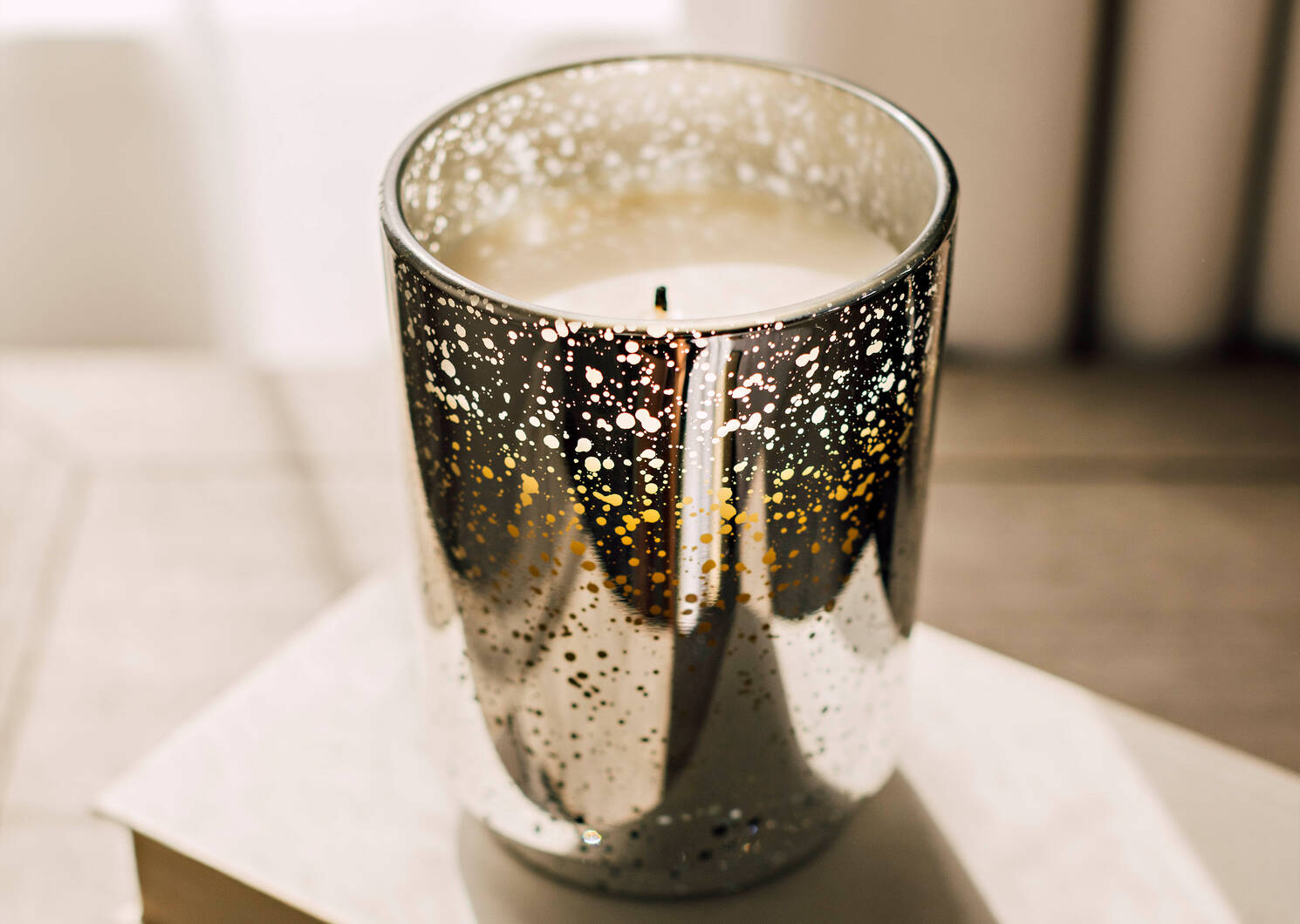 Starlit Candle Silver Mercury
