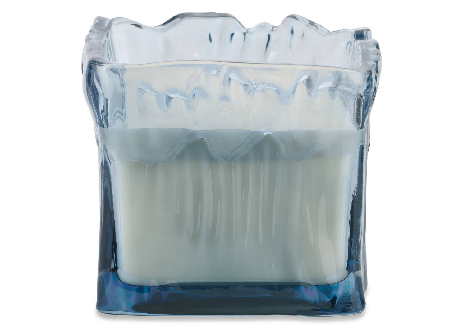 Bougie en pot Caspian bleue