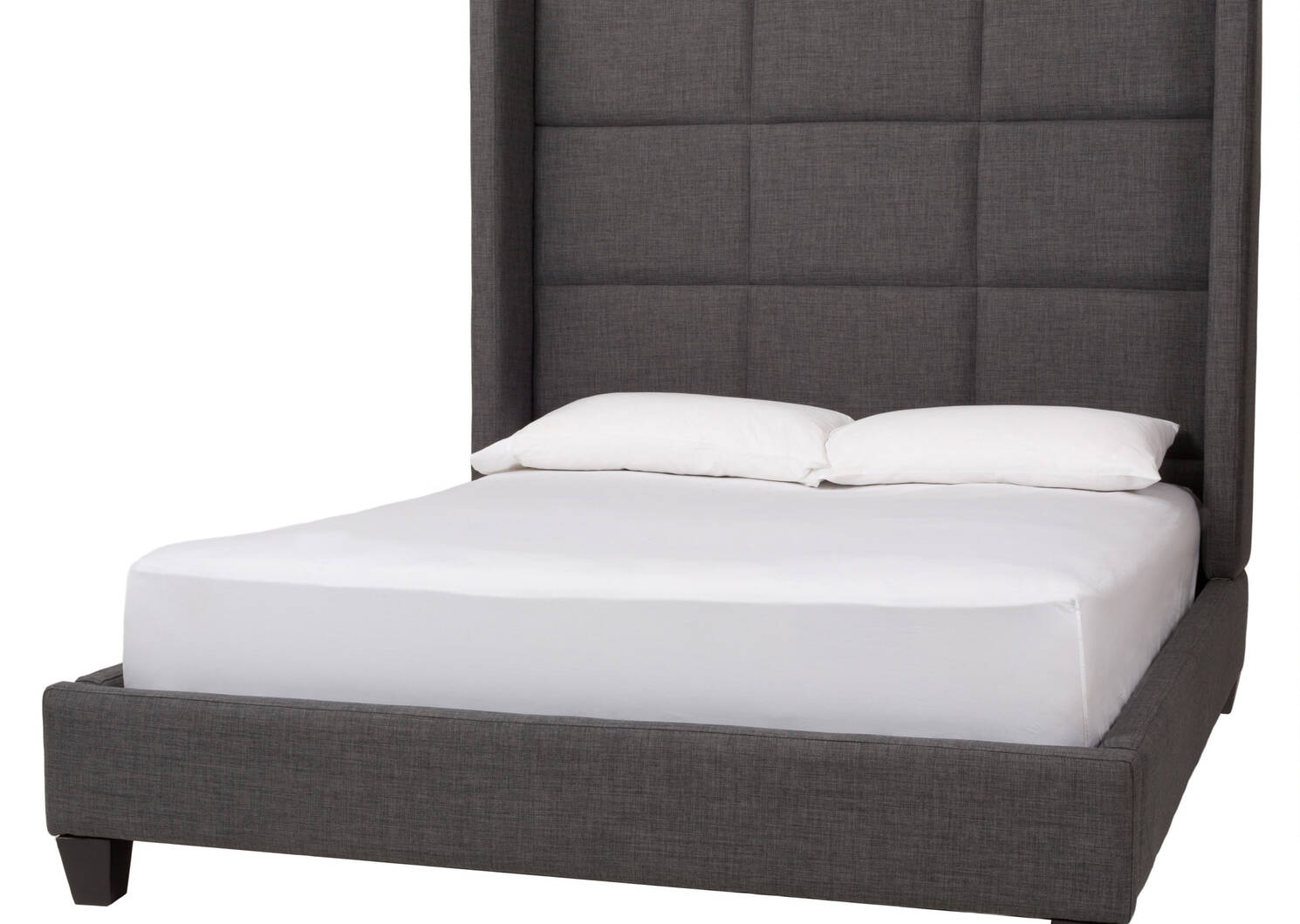 Greyson Bed -Tony Charcoal, QUEEN