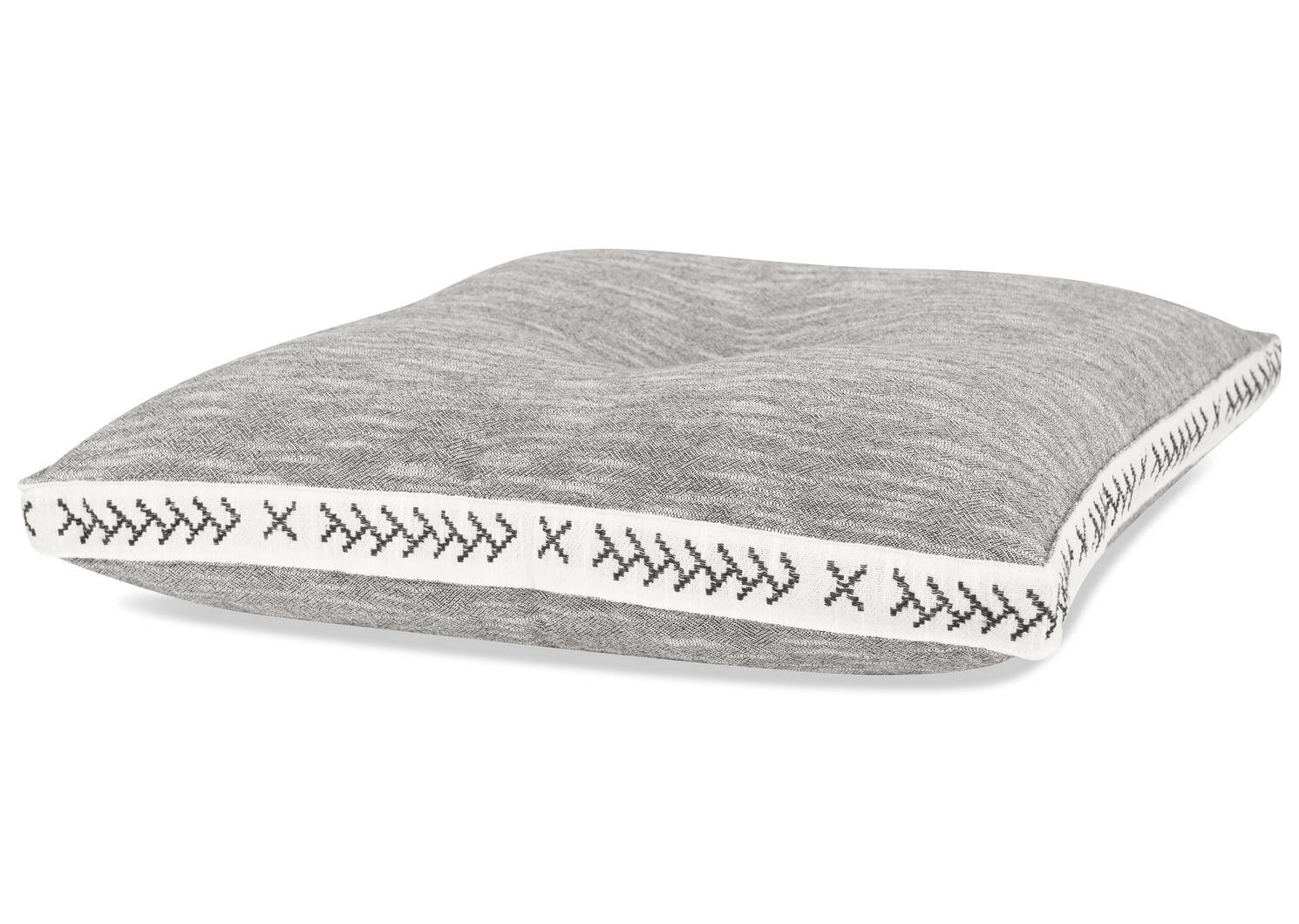 Jones Cotton Box Cushion 20x20 Grey