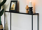 Duet Narrow Console Table -Smoke