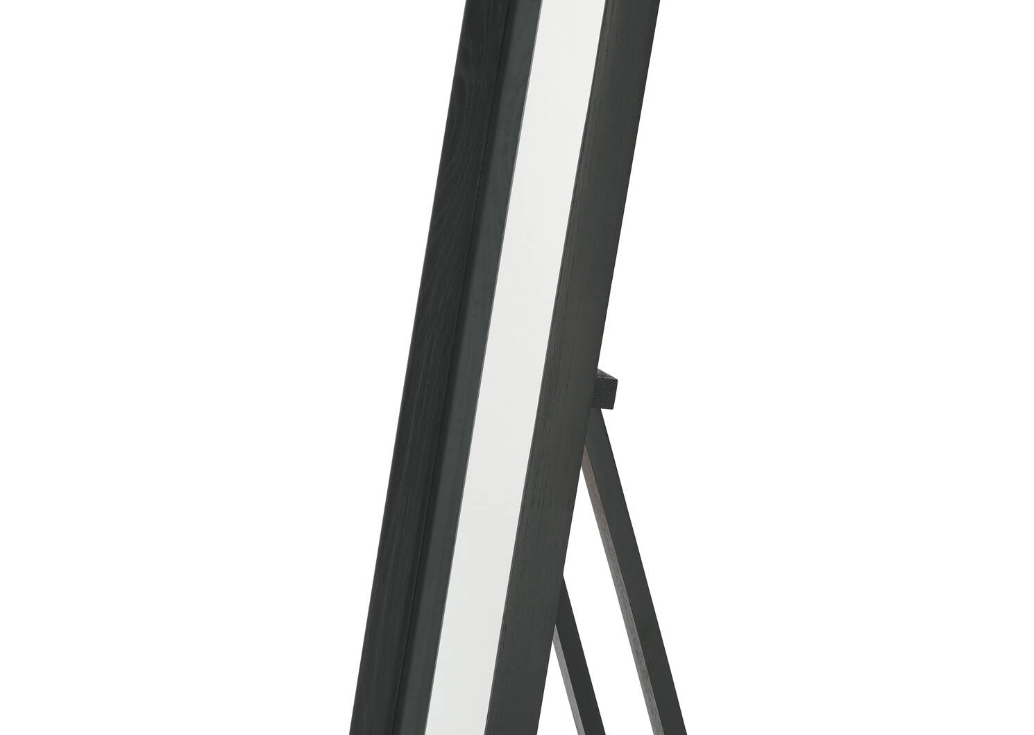 Miroir plein pied en ch&ecirc;ne Ruben noir