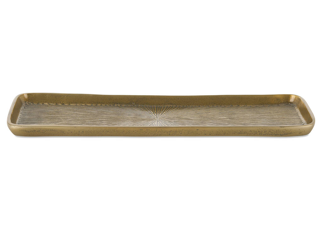 Grand plateau Suranne laiton antique