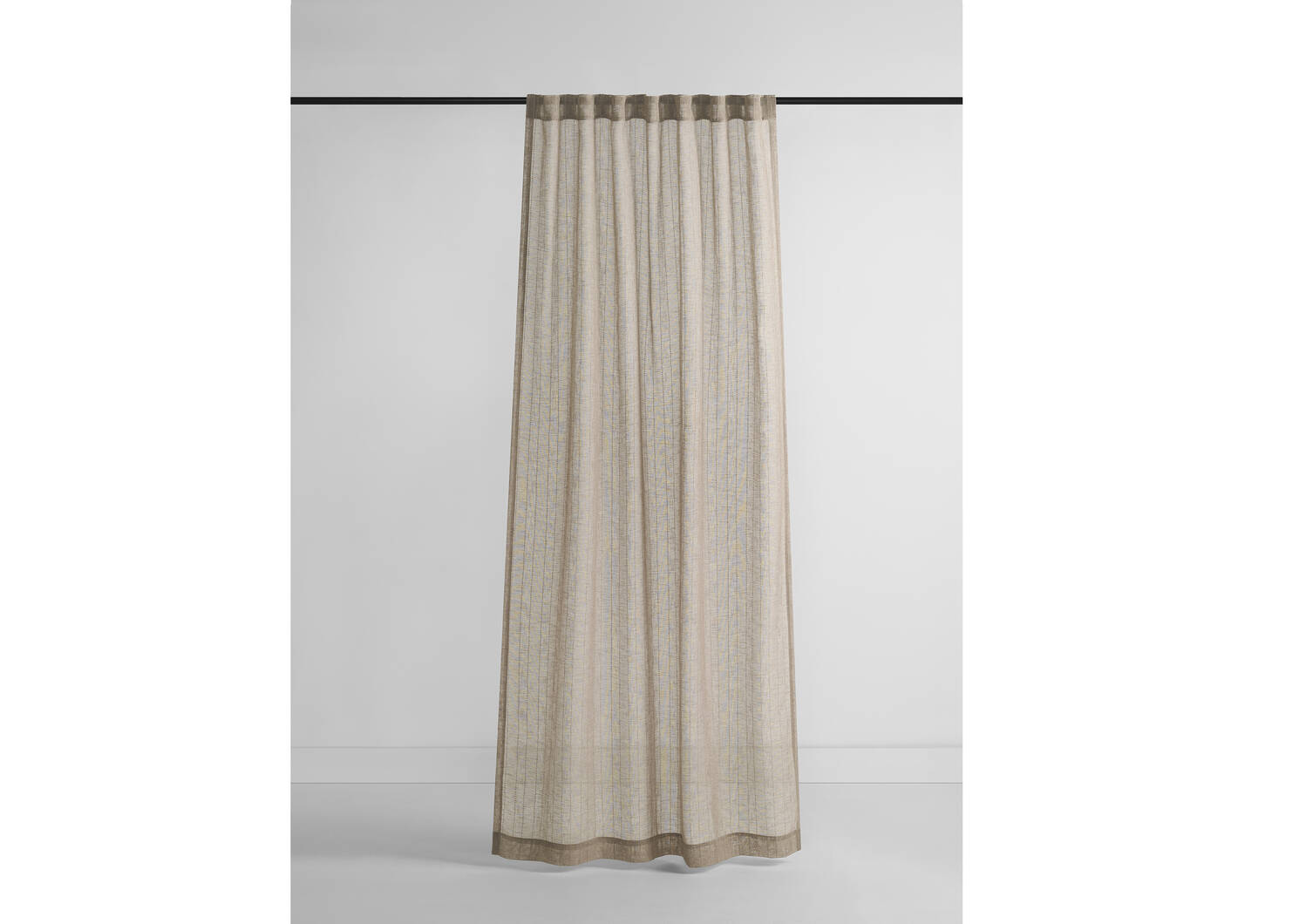 Ivan Striped Sheer 96 Mushroom