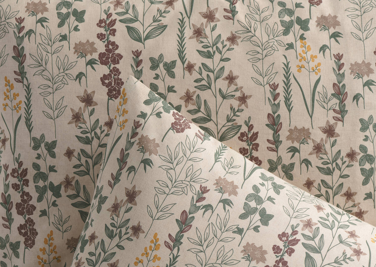 Meadows Floral Duvet Set Queen Multi