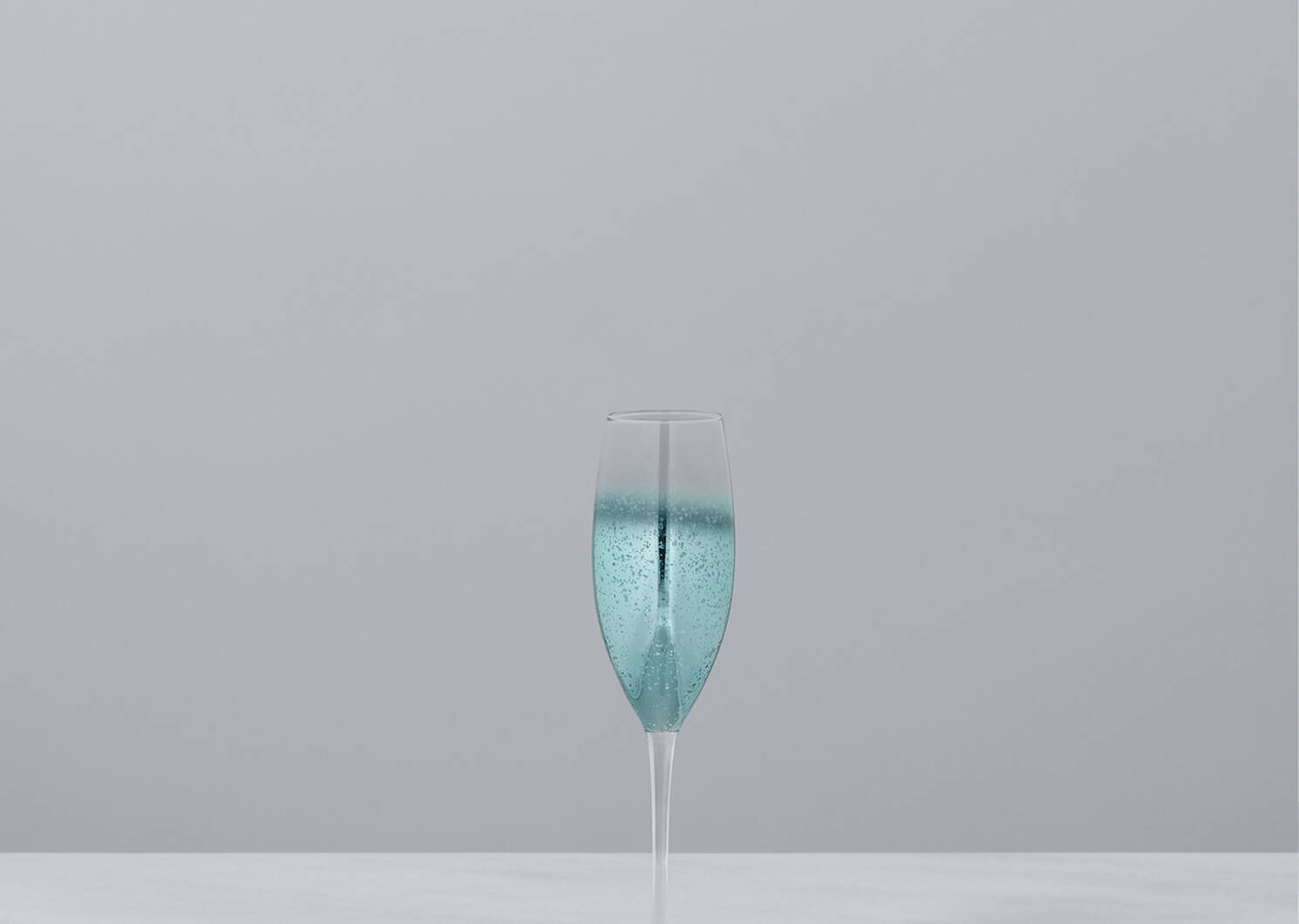 Flûte à champagne Shimmer aqua