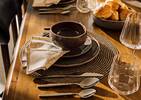 Dontae Placemat Round Mocha/Ivory