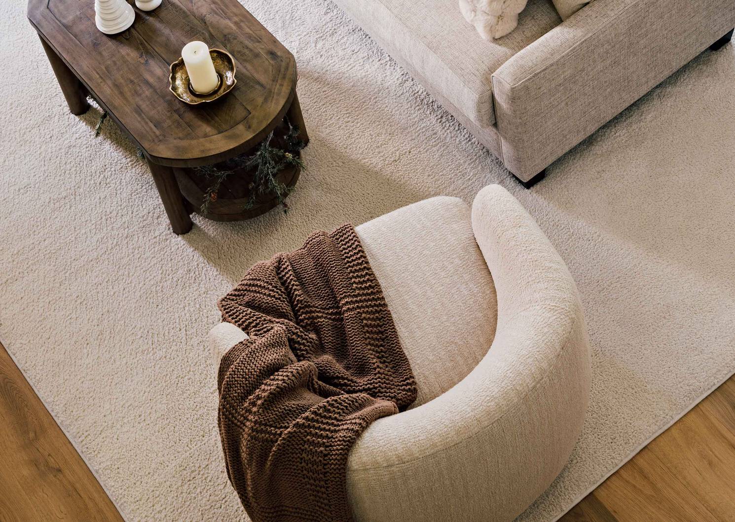 Fauteuil pivotant Viola -Chi naturel