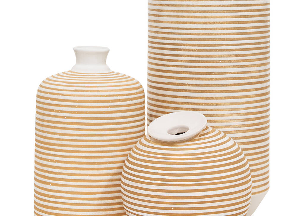Vases Maddy –savane/blancs