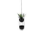 Rox Tiered Hanging Planter Black