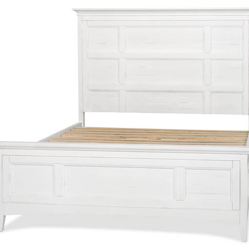 Parker Storage Bed -Heron White, KING